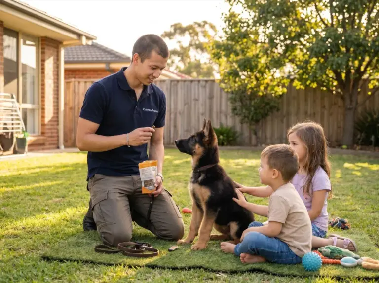 How to Train Puppies Around Young Children Thumbnail