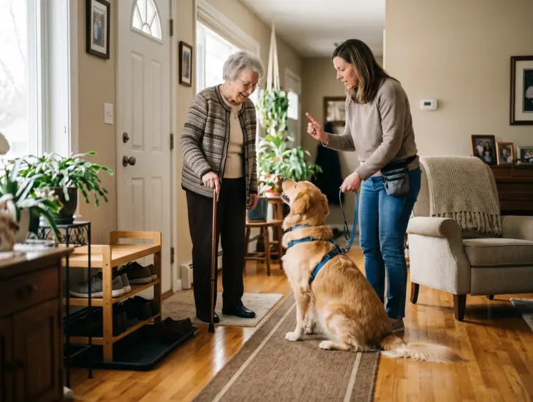 Solutions For Habitual Jumping Behavior On Elderly Home Visitors