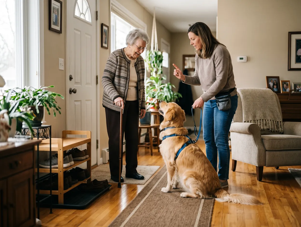 Solutions For Habitual Jumping Behavior On Elderly Home Visitors