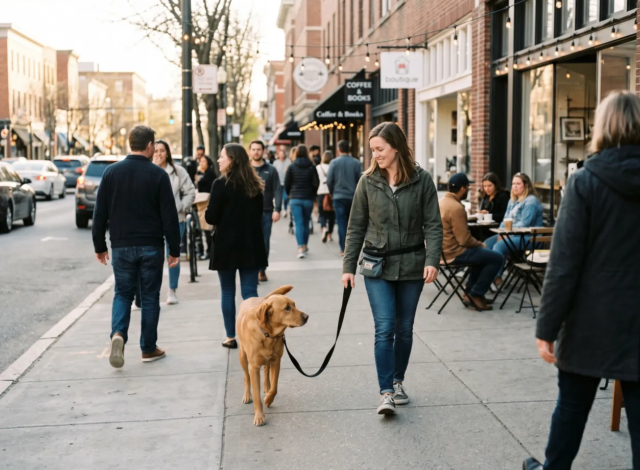 How To Teach Loose Leash Walking In Crowds