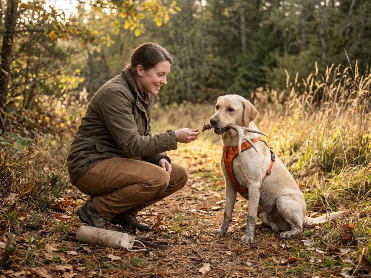 Shed Antler Retrieval Progression For Active Wilderness Scouting Dogs Thumbnail